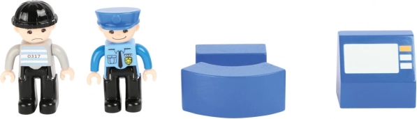 Dřevěná policejní stanice Small Foot s příslušenstvím
