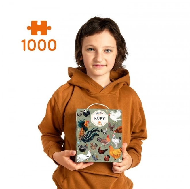 Puzzle Puzzlove Slepice 1000 dílků