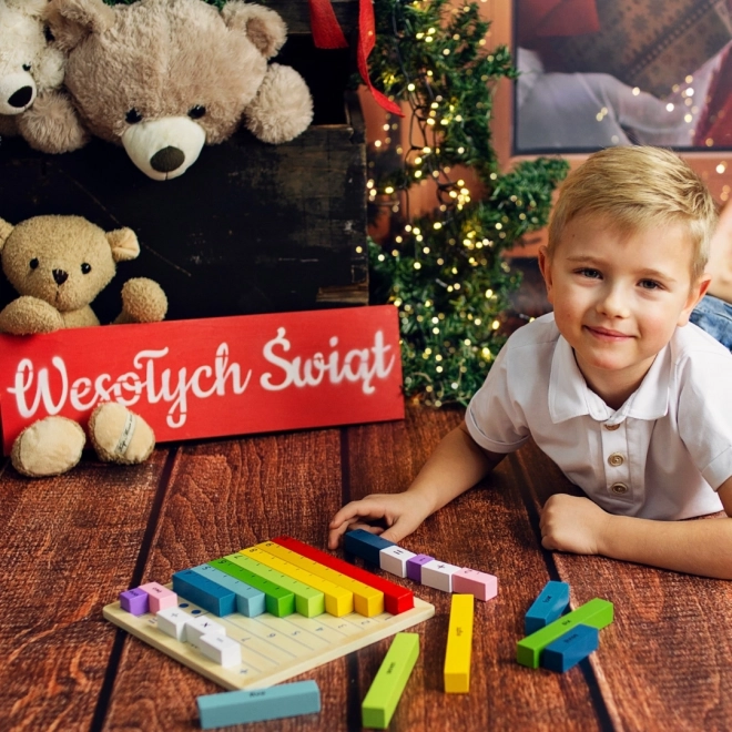 Dřevěná skládačka Počítání