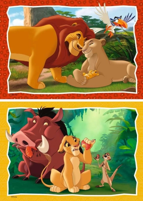 Puzzle Disney Lví král 2x24 dílků