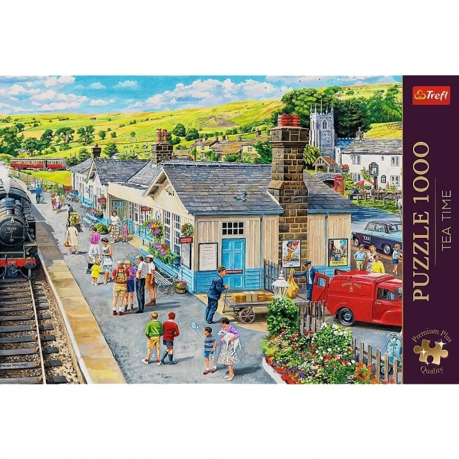 TREFL Puzzle Premium Plus Tea Time: Vlaková stanice 1000 dílků
