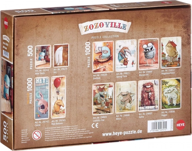 HEYE Puzzle Zozoville: Mléčný zoubek 500 dílků
