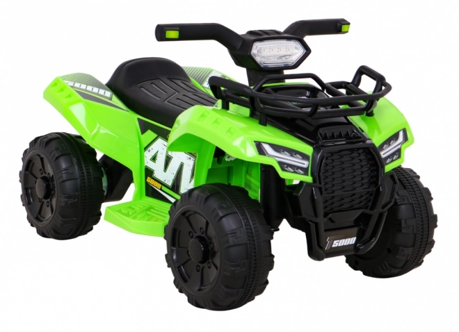 Dětská bateriová čtyřkolka Storm + 25W motor + MP3 USB + LED dioda – Zelená