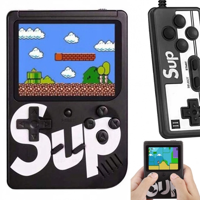 Retro mini přenosná konzole s 400 hrami