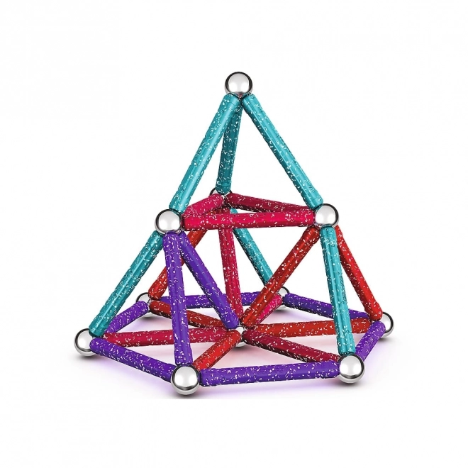 Magnetická stavebnice GEOMAG Glitter 60 dílků
