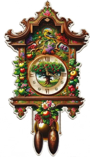 Dřevěné puzzle Hodiny kukačky