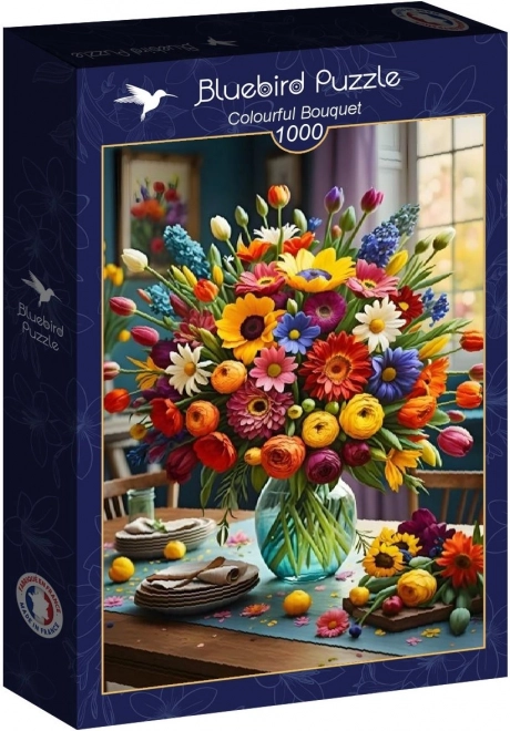 Puzzle Barevná kytice 1000 dílků