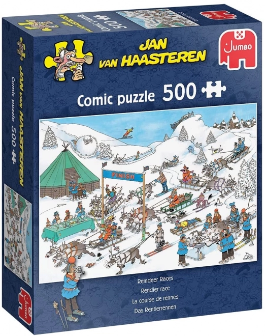 Puzzle Závody sobích spřežení 500 dílků od Jana van Haasterena