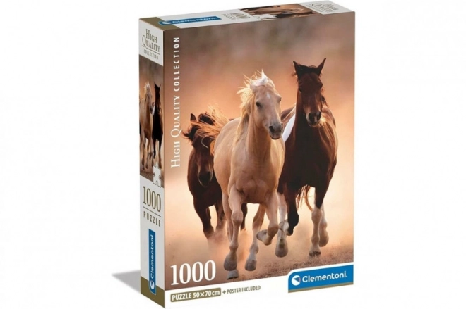 Puzzle Běžící koně 1000 dílků