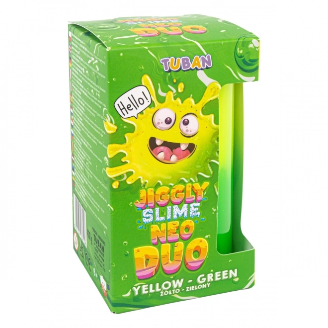 Jiggly Neo Duo Slime žluto-zelený
