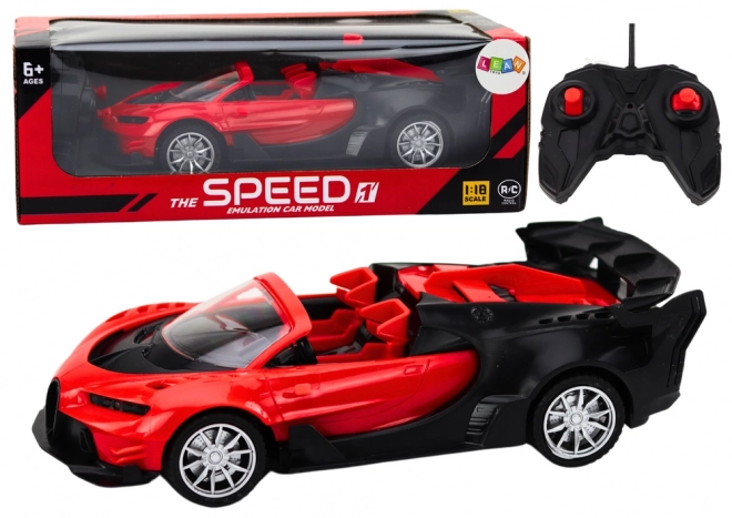 Sportovní auto na dálkové ovládání 1:18 Červené
