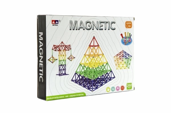 Magnetická stavebnice Witka 200 ks