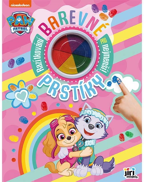 Barevné prstíky Tlapková patrola růžové