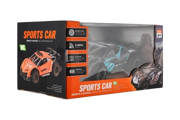 RC sportovní auto 2,4GHz šedo-tyrkysové 20cm – Šedo-tyrkysové