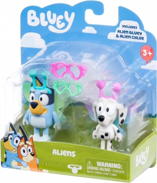 Figurky Bluey dvou- balení Baby Bluey a Chloe