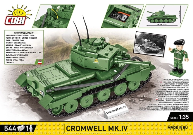 COBI 2269 II WW Cromwell Mk. IV Hela, 1:35, 544 k, 1 f