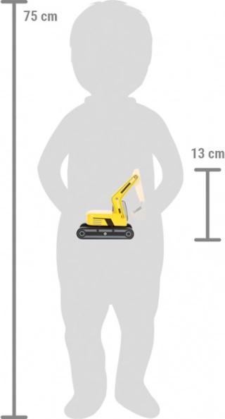 Dřevěný pásový bagr Small Foot