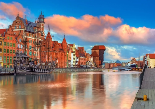 Puzzle Gdaňsk - Barvy 500 dílků