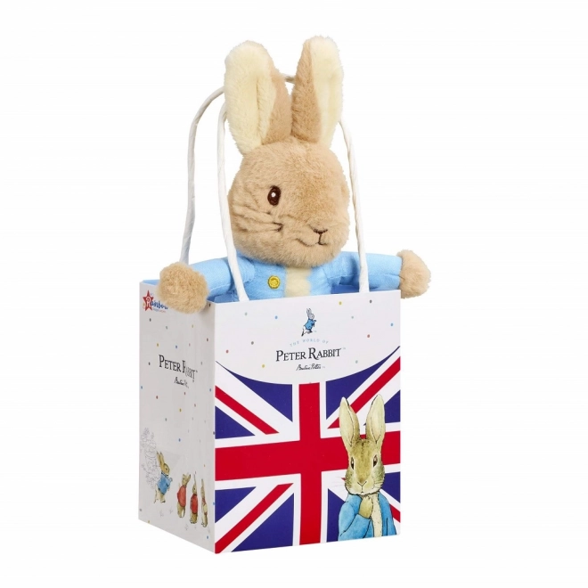 Plyšový králíček Petr v dárové tašce Union Jack