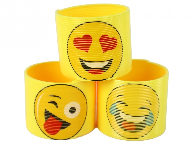 Kultovní žlutá pružina s emotikony relaxační 6 cm