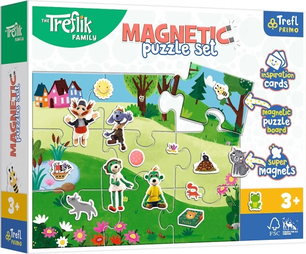 Magnetická skládačka Treflikovy den pro děti od 3 let