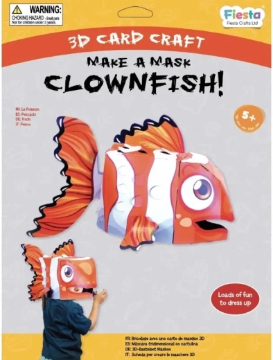 Fiesta Crafts Kreativní sada 3D maska Klaun Očkatý