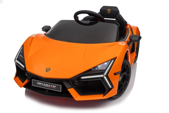 Dětské elektrické auto Lamborghini Revuelto oranžové
