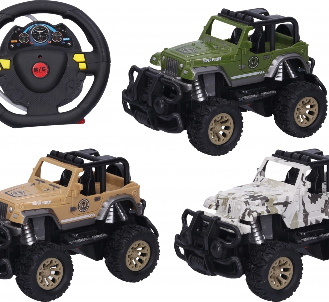 Terénní RC auto na dálkové ovládání se světelnými efekty 19 cm