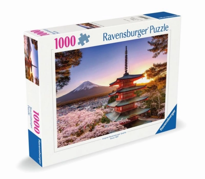 Puzzle Rozkvetlé třešně v Japonsku 1000 dílků