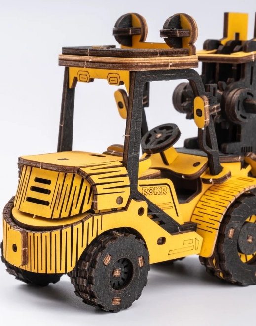 RoboTime dřevěné 3D puzzle - Vysokozdvižný vozík