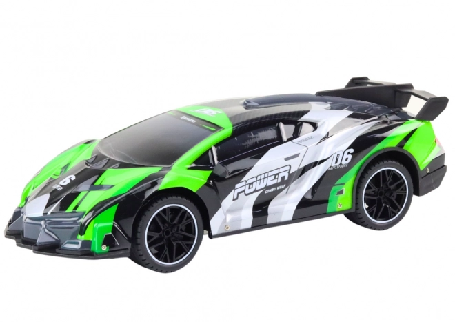 RC sportovní auto 1:10 25km/h Světla zelená
