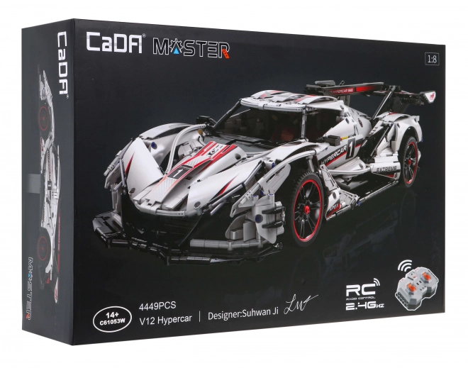 CaDA technická stavebnice 4449 ks - Dálkově ovládaný sportovní vůz V12 Hypercar Master