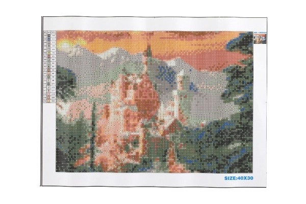 Sada na diamantové malování - Neuschwanstein v zimě