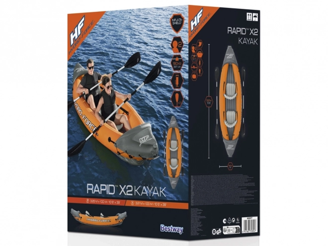 Dvouosobový nafukovací kajak Bestway Hydro-Force Lite-Rapid X2