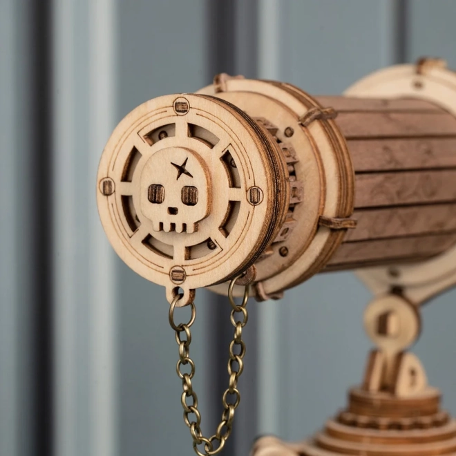 ROBOTIME Rokr Dřevěný Model Monokulárního Dalekohledu