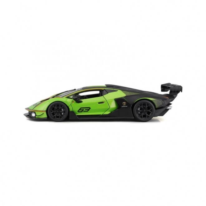 Bburago 1:24 Dirka Lamborghini Essenza SCV12 – Zelené