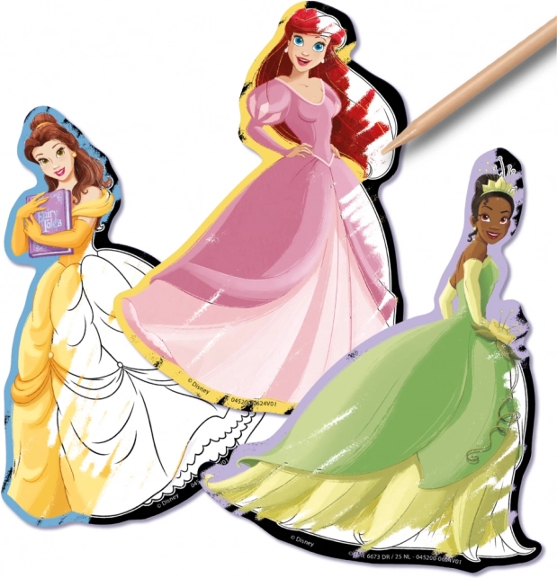 Vyškrabávací samolepky Disney Princezny 5 ks