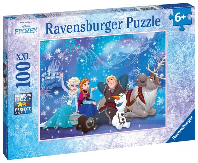 Puzzle Ravensburger Ledové království - Ledová magie 100 dílků