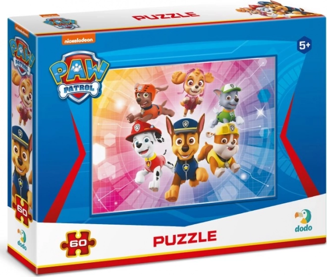 Puzzle Tlapková Patrola: Super Parta 60 dílků