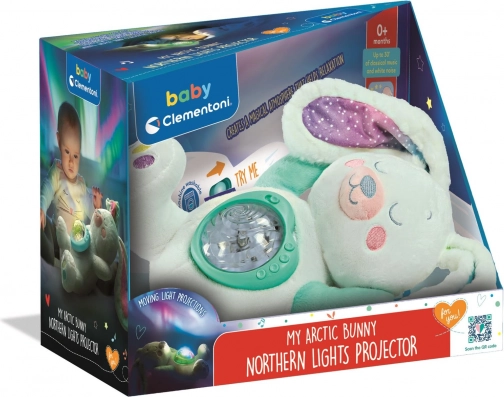Clementoni Baby plyšový projektor zajíček