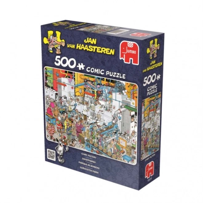 Jumbo puzzle továru na sladkosti 500 dílků