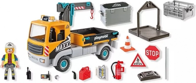 Playmobil Stavební nákladní vůz s jeřábem