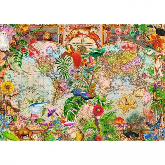 Puzzle Antická mapa světa 1000 Premium Plus Trefl