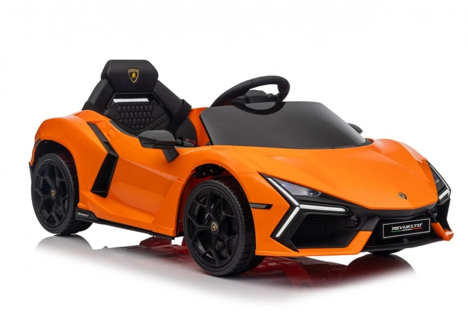 Dětské elektrické auto Lamborghini Revuelto oranžové