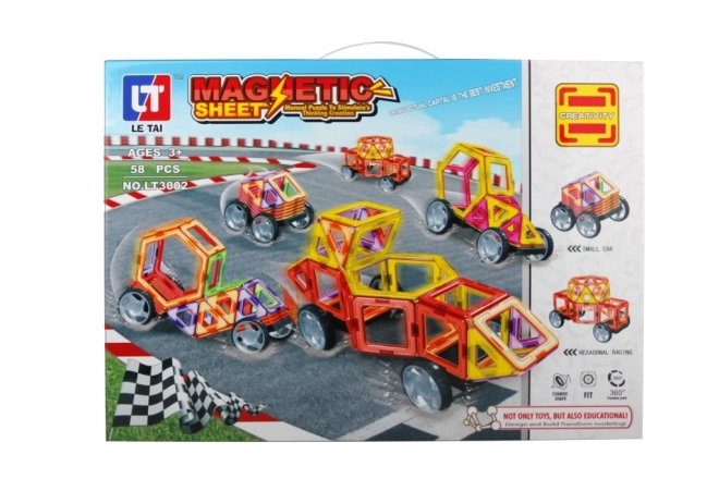 Magnetická stavebnice - 58 dílků