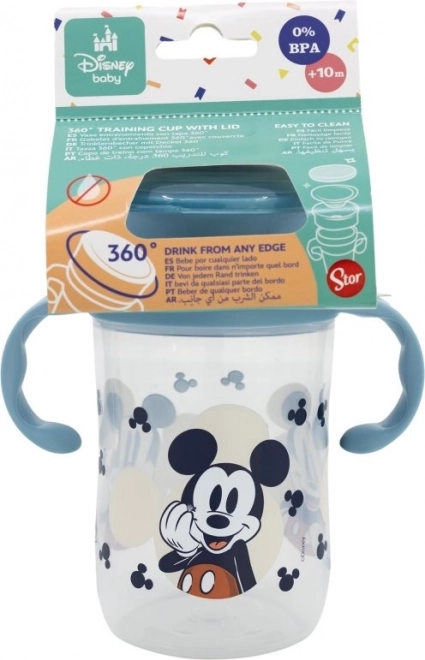 STOR Dětský trénovací hrneček 395 ml Mickey Mouse