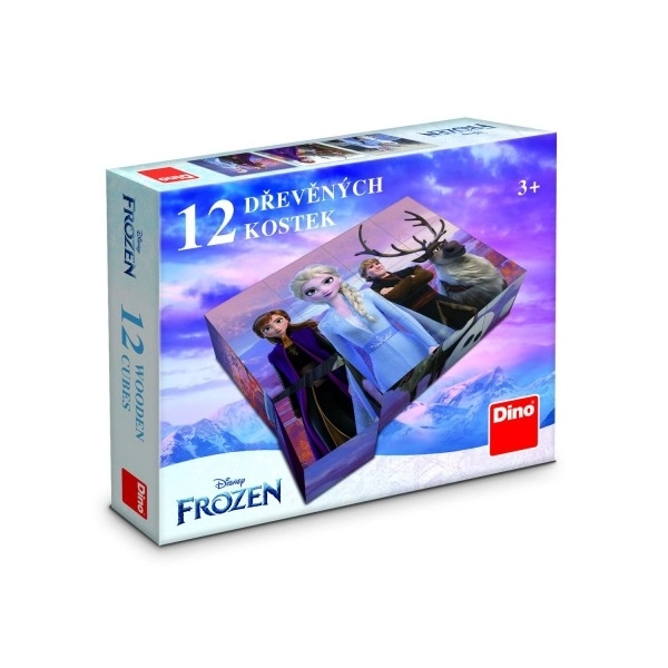 FROZEN II 12 Dřevěné licenční kostky