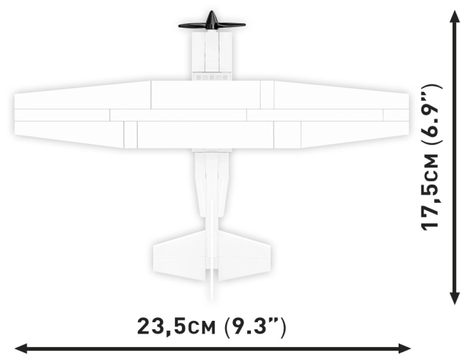 Cobi stavebnice Cessna 172 Skyhawk 160 kostek bílá