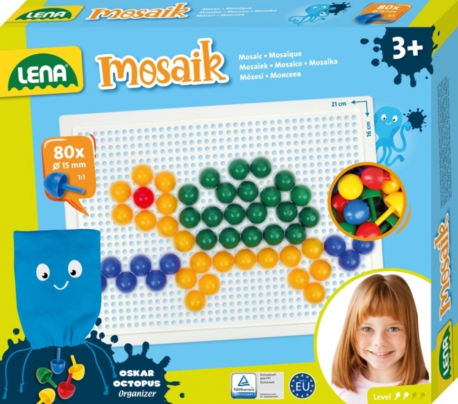 Kreativní mozaika s krystalovými kloboučky 140ks – Mozaika malá, 15 mm barevná hladká (80 ks)
