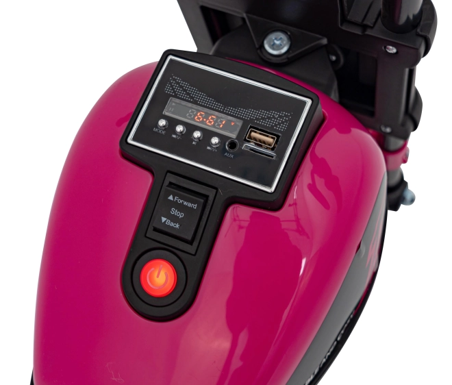 Motocikel Chopper FASTER – Růžový
